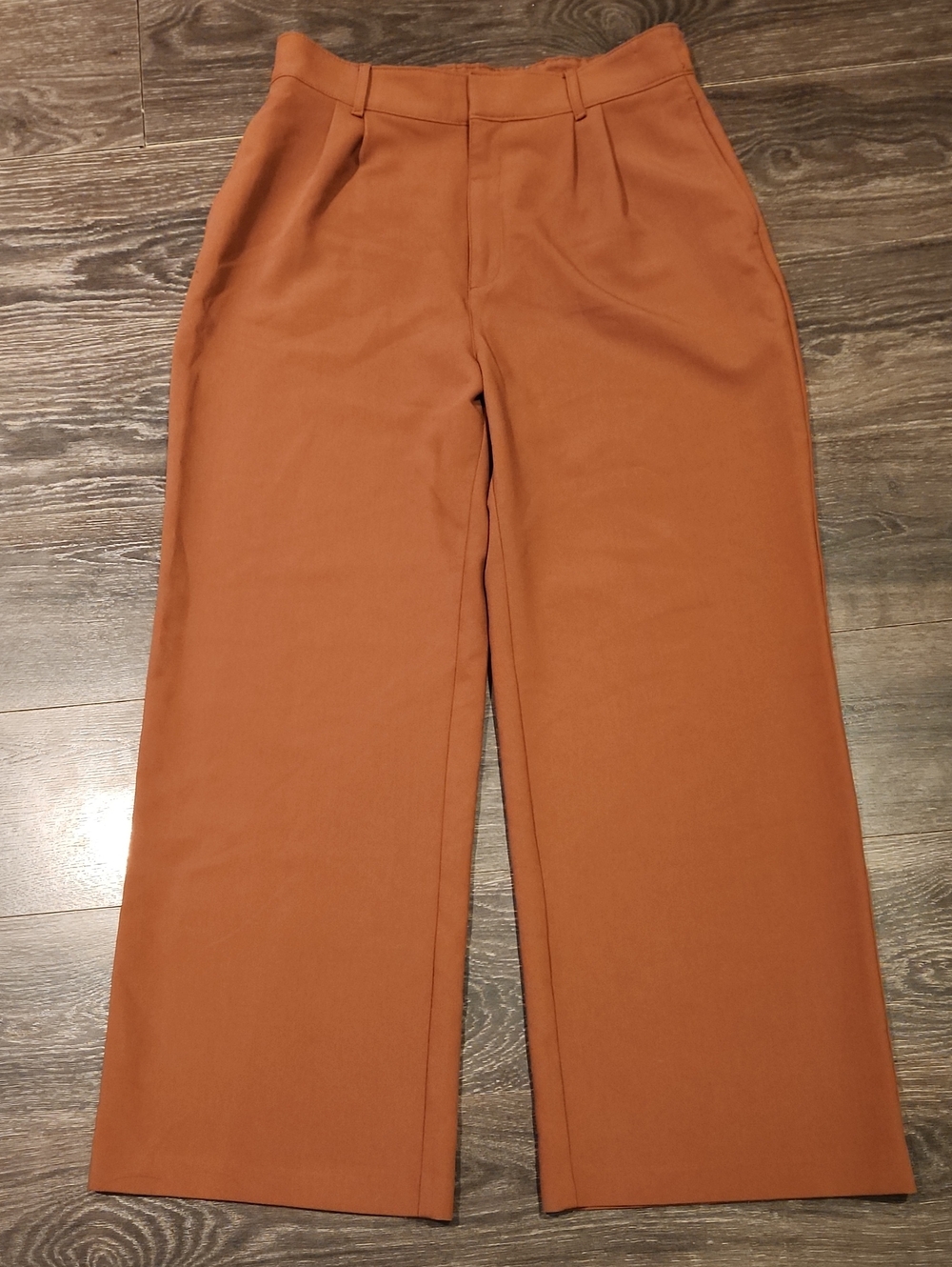 ❤️ ABERCROMBIE & FITCH SLOANE TAILORED HIGH RISE PLEATED WIDE LEG PANTS, LARGE - Picture 2 of 10